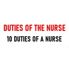 Daily Duties Of A Nurse