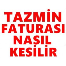 Tazmin Faturası Nasıl Kesilir Kargolar Trendyol Vb