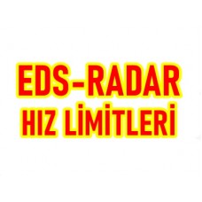 Eds Radar Hız Sınırları 2024 Limitleri