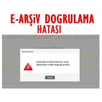 Doğrulama Hatası İnternet Vergi Dairesinden Kimlik Doğrulanamadı