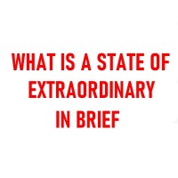 What is a state of emergency in brief