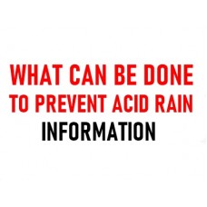 What Can Be Done to Prevent Acid Rain?