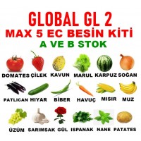 Topraksız Tarım Global Gl 2 Max 5 Ec Toz Besin Kiti A ve B Stok