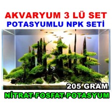 Akvaryum 3 lü Set Nitrat Fosfat Potasyum