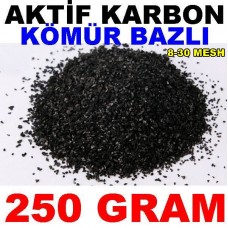 Aktif Karbon Kömür Bazlı Filtre Malzemesi Granül 250 Gr