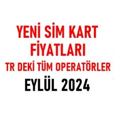 Tüm Operatörler 2024 Yeni Hat Sim Kart Fiyatları